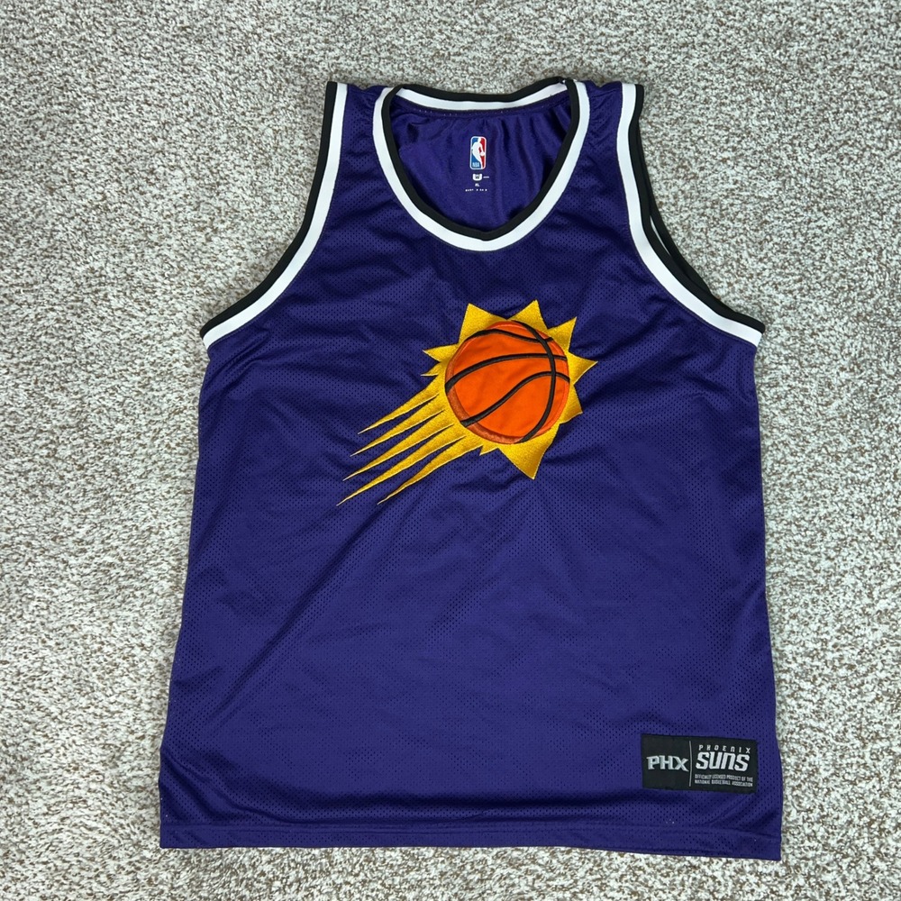 Phoenix Suns Jersey Mens XL Purple NBA Basketball Logo Mesh Sleeveless Tank Top
